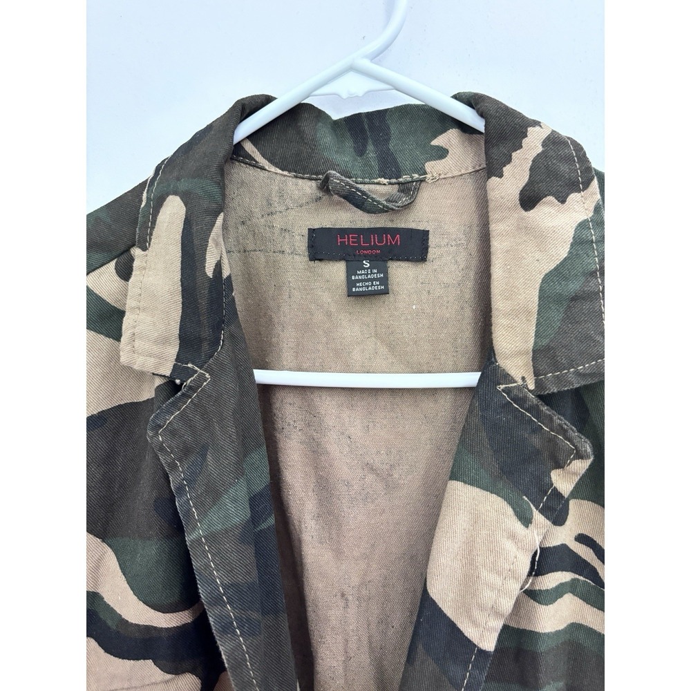 Helium London Dark Camo Lightweight Over Jacket Small 38 Chest 42 Length - Picture 4 of 7